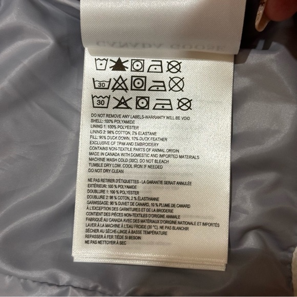 NWT Canada Goose Aurora Jacket White Water Repellent and Wind Resistant Puffer - Picture 12 of 14